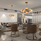Modern Round Alabaster Chandelier