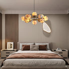 Modern Round Alabaster Chandelier