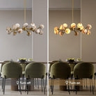Modern Round Alabaster Chandelier