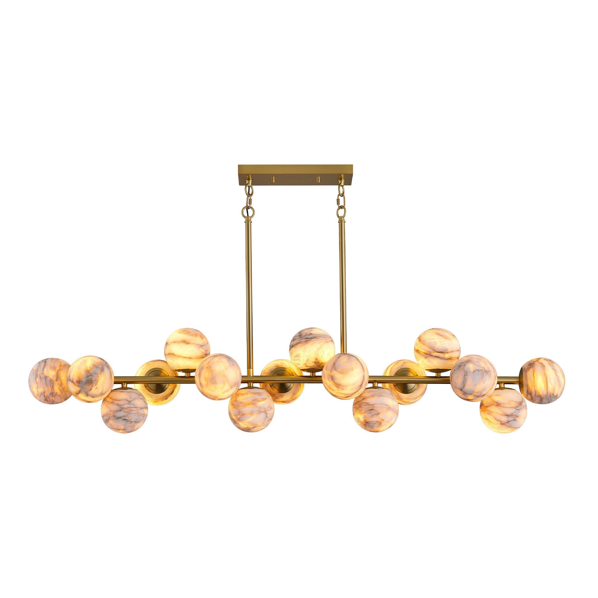 Modern Round Alabaster Chandelier D1400