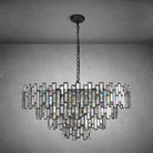 Modern Round K9 Crystal Chandelier - Gold31.5inchBlushlighting