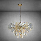 Modern Round K9 Crystal Chandelier - Gold31.5inchBlushlighting