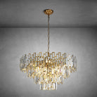 Modern Round K9 Crystal Chandelier - Gold31.5inchBlushlighting