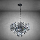 Modern Round K9 Crystal Chandelier - Gold31.5inchBlushlighting