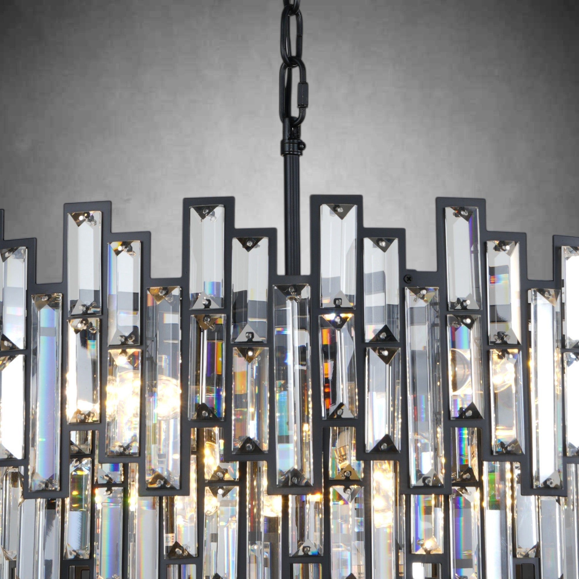 Modern Round K9 Crystal Chandelier - Gold31.5inchBlushlighting