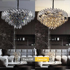 Modern Round Luxury K9 Crystal Chandelier for Dining Room Entryway Foyer - Blushlighting