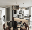 Modern Round Metal Crystal Chandelier for Dining Room/Bedroom - D39.4"*H13.78"(D100cm*H35cm)GoldBlushlighting
