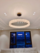 Modern Round Natural Stone Crystal Chandelier - D23.6"*H4.72"(D60cm*H12cm)Blushlighting