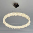 Modern Round Natural Stone Crystal Chandelier - D23.6"*H4.72"(D60cm*H12cm)Blushlighting