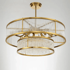 Modern Round/Rectangular Glass Rods Chandelier - Rectangular/L59.1"*H11.8"Warm LightBlushlighting