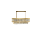 Modern Round/Rectangular Glass Rods Chandelier - Rectangular/L59.1"*H11.8"Warm LightBlushlighting