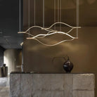 Modern Simple Aluminum Waving Chandelier - Blushlighting