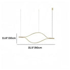Modern Simple Aluminum Waving Chandelier - Blushlighting