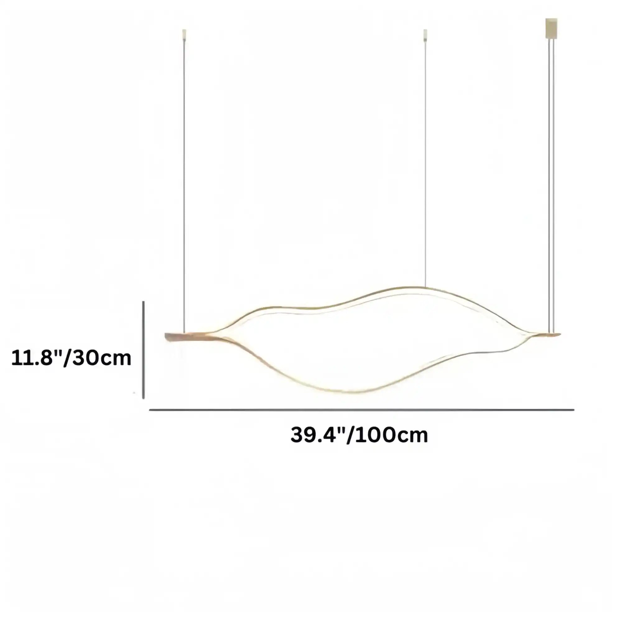 Modern Simple Aluminum Waving Chandelier - Blushlighting