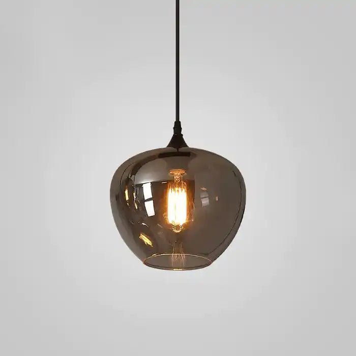 Modern Smoke Gray Glass Lamp Designer Chandelier - Blushlighting
