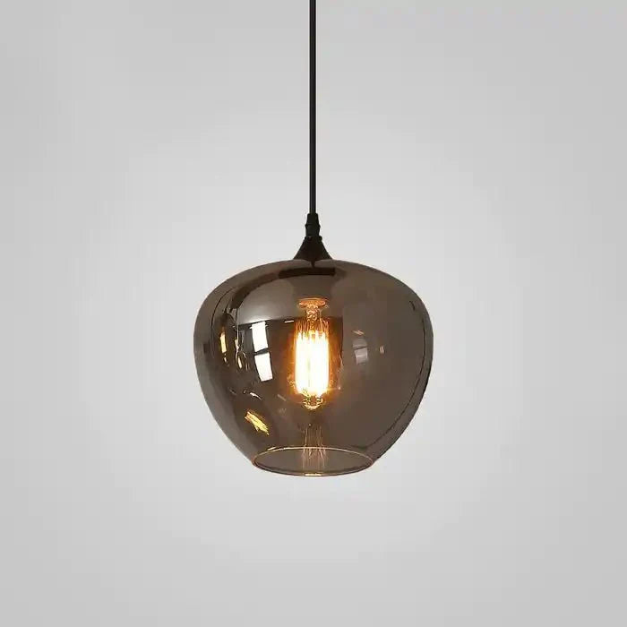 Modern Smoke Gray Glass Lamp Designer Chandelier - Blushlighting
