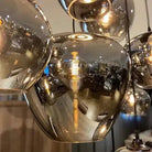 Modern Smoke Gray Glass Lamp Designer Chandelier - L47.2"*W11.8"*H39.4"/ LED*6Rectangular CanopyWarm LightBlushlighting