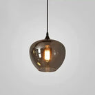 Modern Smoke Gray Glass Lamp Designer Chandelier - L47.2"*W11.8"*H39.4"/ LED*6Rectangular CanopyWarm LightBlushlighting