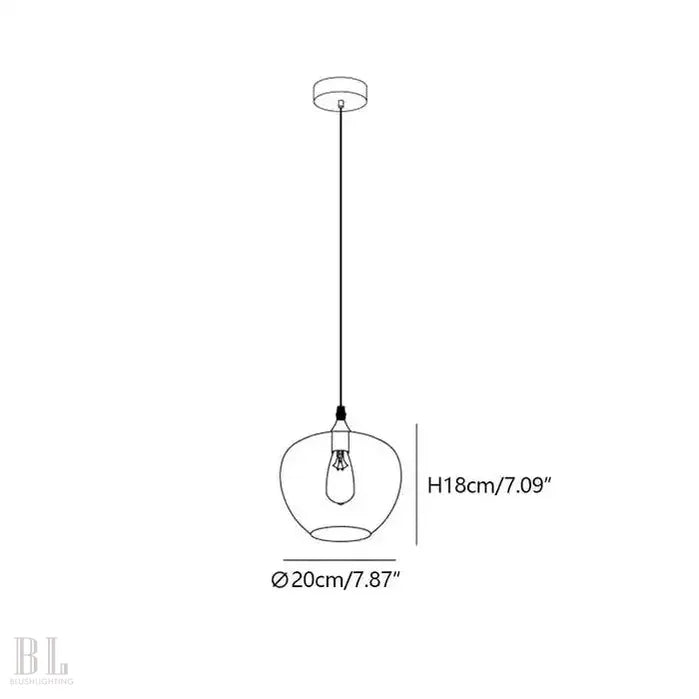 Modern Smoke Gray Glass Lamp Designer Chandelier - Blushlighting