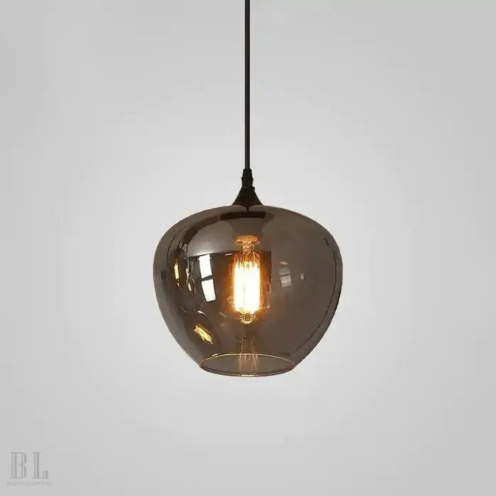 Modern Smoke Gray Glass Lamp Designer Chandelier - Blushlighting