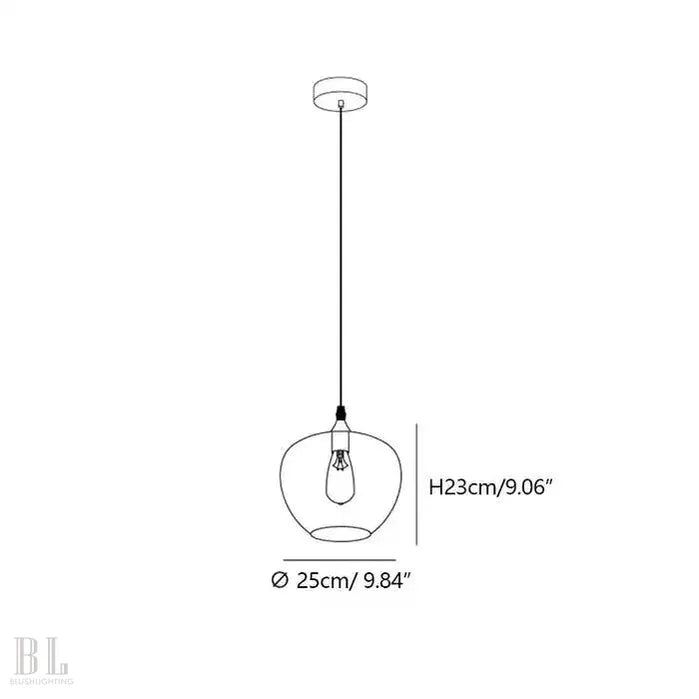 Modern Smoke Gray Glass Lamp Designer Chandelier - Blushlighting