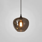 Modern Smoke Gray Glass Pendant Light - Small/D7.87"*H7.09"(20cm*H18cm)Warm LightBlushlighting