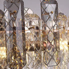 Modern Smoky Gray Crystal Chandelier Gleamy Light Fixture for Living/Dining Room/ Bedroom/ Home Office-Chandeliers-Blushlighting-Blushlighting