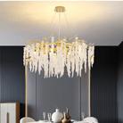 Modern Snowflake Crystal Branch Chandelier - 24" WBlushlighting