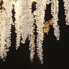 Modern Snowflake Crystal Branch Chandelier - 24" WBlushlighting