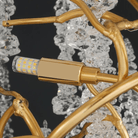 Modern Snowflake Crystal Branch Chandelier - 24" WBlushlighting
