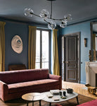 Modern Sputnik Smoky Gray/Amber Glass Branch Chandelier for Kitchen Island/Dining Room-Chandeliers-Blushlighting