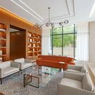 Modern Sputnik Smoky Gray/Amber Glass Branch Chandelier for Kitchen Island/Dining Room - Blushlighting