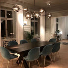 Modern Sputnik Smoky Gray/Amber Glass Branch Chandelier for Kitchen Island/Dining Room-Chandeliers-Blushlighting