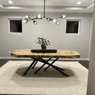 Modern Sputnik Smoky Gray/Amber Glass Branch Chandelier for Kitchen Island/Dining Room - 8 Globes/W89.76"*D33.07"*H22.8"Brass Finish/Clear GlassWarm LightBlushlighting