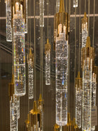 Modern Stair Light Foyer Staircase Hall Ceiling Lamps Spiral Stair Chandelier Crystal Droplight Luxury Hall Decoration Lights-Chandeliers-Blushlighting-Blushlighting