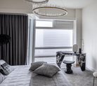 Modern Style Rings Brass & Natural Quartz Crystal Chandelier in Brass/Black Finish - 1 Tier / D23.6" * H4"BrassWarm LightBlushlighting