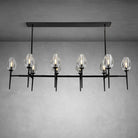 Modern Tulip Linear Chandelier for Dining Room and Bedroom - Bronze10 HeadBlushlighting