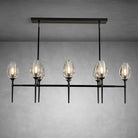 Modern Tulip Linear Chandelier for Dining Room and Bedroom - Bronze8 HeadBlushlighting