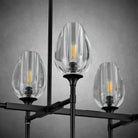 Modern Tulip Linear Chandelier for Dining Room and Bedroom - Bronze8 HeadBlushlighting