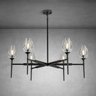 Modern Tulip Round Chandelier for Living Rooms and Bedrooms - Bronze6 HeadBlushlighting