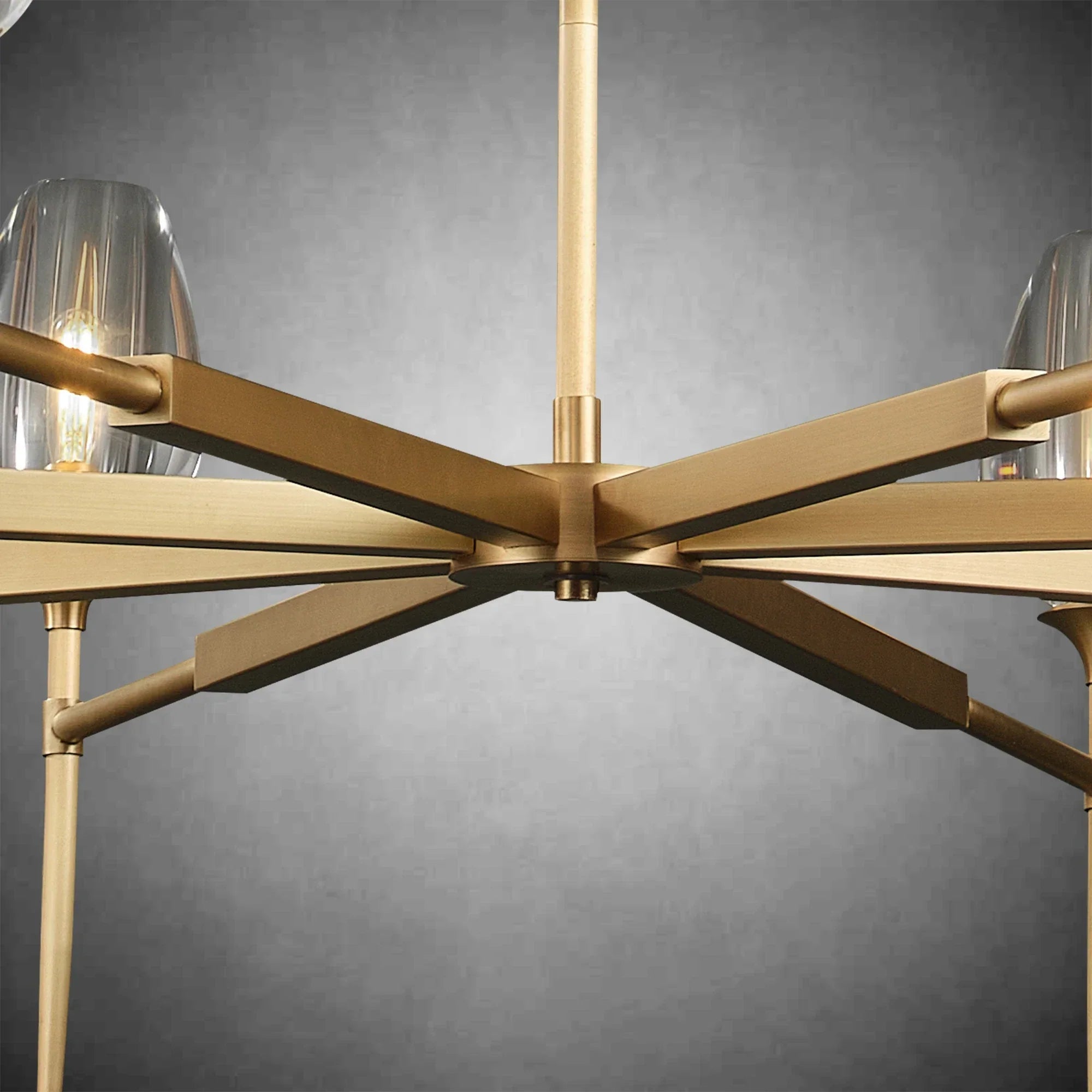 Modern Tulip Round Chandelier for Living Rooms and Bedrooms - Bronze8 HeadBlushlighting