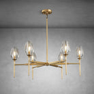 Modern Tulip Round Chandelier for Living Rooms and Bedrooms - Brass6 HeadBlushlighting