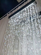 Modern Waterfall Tassel Crystal Chandelier for Dining & Kitchen-Chandelier-Blushlighting-Blushlighting