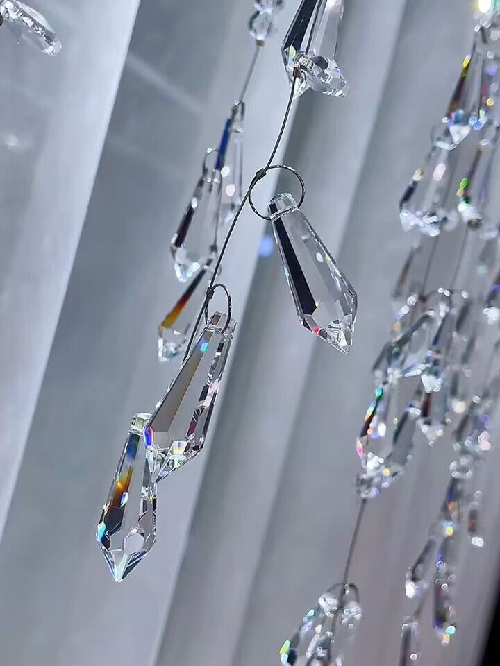 Modern Waterfall Tassel Crystal Chandelier for Dining & Kitchen-Chandelier-Blushlighting-Blushlighting