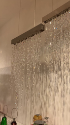 Modern Waterfall Tassel Crystal Chandelier for Dining & Kitchen-Chandelier-Blushlighting-Blushlighting