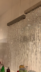 Modern Waterfall Tassel Crystal Chandelier for Dining & Kitchen-Chandelier-Blushlighting-Blushlighting
