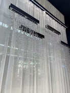Modern Waterfall Tassel Crystal Chandelier for Dining & Kitchen-Chandelier-Blushlighting-Blushlighting