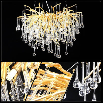 Doris Rain Branch Chandelier 23.5"D GBUd