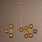 Modo Globe Chandelier - Brushed BrassSmokeBlushlighting