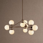 Modo Globe Chandelier - Brushed BrassCreamBlushlighting